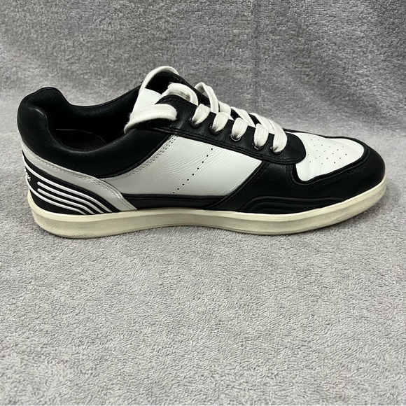 Tory Burch Clover Court Women’s 8 Sneaker Black White Low Top - Picture 5 of 10